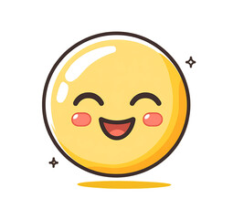 Obraz premium Delightful Golden Coin Emoji with Transparent Background