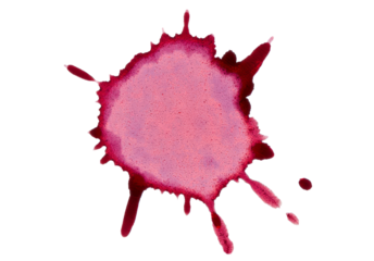 Red wine stain splash.