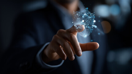 Metaverse cybersecurity cybercrime visualization faceless businessman interface crypto currency protection digital network technology virus attack shield defocused digital dis