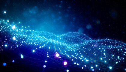 Abstract 3d render, network concept, background design.