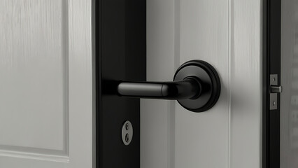 Obraz premium door handle and lock