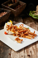 Salt and pepper crispy fried pork