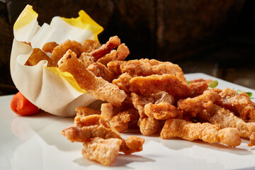 Salt and pepper crispy fried pork