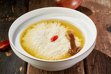 Premium Broth with Chrysanthemum Tofu and Wild Mushrooms