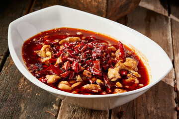 Sichuan-style spicy bullfrog