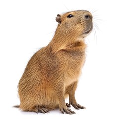 Gentle Capybara by Water