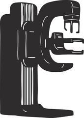 Medical Mammogram Machine Illustration
