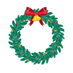 Christmas Bow Vector. A festive Christmas bow vector featuring smooth ribbon curves, bright holiday colors, and clean decorative detail. Perfect for greeting cards, gift packaging, holiday banners