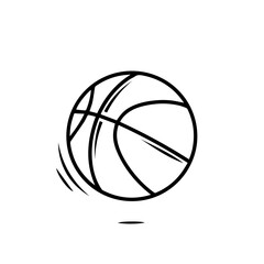 Basketball ball vector illustration icon symbol for sport isolated game equipment