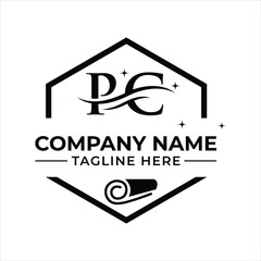 Pc logo design template for carpet and home cleaning services