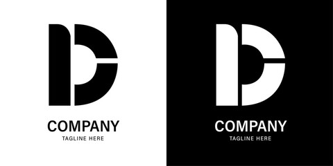 Dynamic and modern letter D logo design. Excellent initial for data, delivery, development, or design firms. Versatile, fully editable vector for easy brand customization.