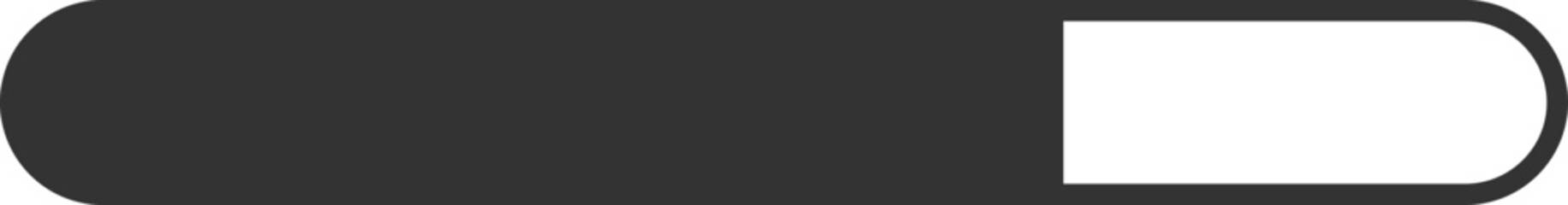 Obraz premium Dark Mode Horizontal Progress Bar Icon