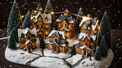 Naklejka premium christmas decoration on the snow