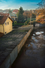 Houses in a town in the Balkans