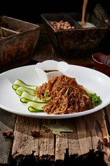 Dipping sauce braised tripe strips