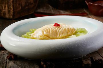 Cold vegetarian abalone