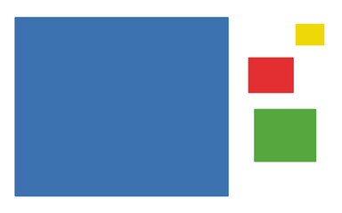 set of colorful paper tags