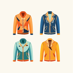 Collection of Four Stylish Jackets for Men.