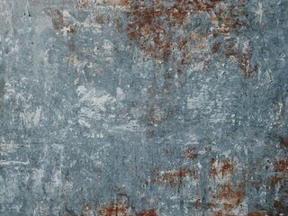 Abstract textured background featuring weathered blue and rust-colored patches