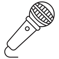 Microphone Vector Icon Illustration