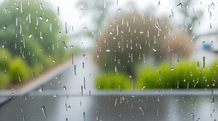rain drops on the window