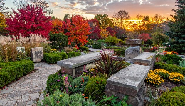 cemetery in autumn - Powered by Adobe