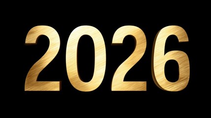 Gold numbers representing the year 2026 stand out on a dark background, symbolizing future events and changes