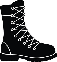 Winter Hiking Boot Silhouette