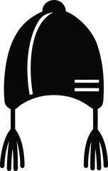 Tassel Winter Hat Silhouette