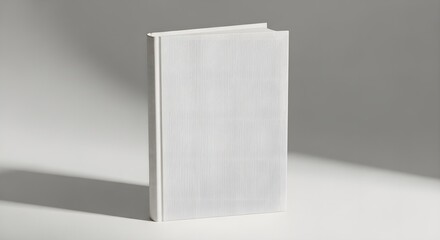 Hardcover Book Mockup with Empty Front Cover Publishing Design