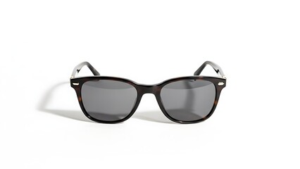Tortoiseshell Pattern Sunglasses with Dark Gray Lenses and Gold Accents eyewear fashion