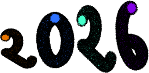 Abstract bokeh lights in vibrant blue, green, orange, and purple against a dark background, creating a magical and festive atmosphere.