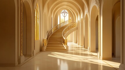 Ancient stone arches and columns highlight the stunning interior architecture of this old religious building