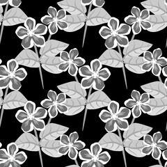 Vector - flower bouquet in color seamless pattern.