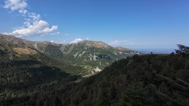 Biella, Italy, overview along Mucrone Mountain Trail
