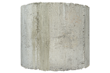 Concrete Pillar Texture Isolated on Transparent Background