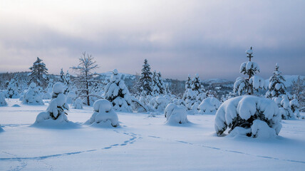 snow muffling the sound
