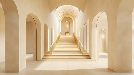 Old stone architecture of church and mosque arches, column, door, and interior building