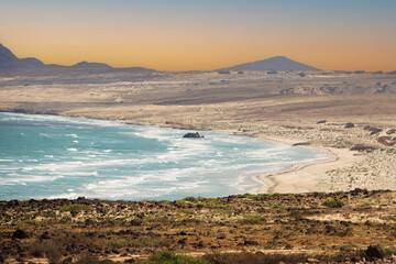 The wreck of the Cabo Santa Mar&iacute;a at Praia de Atalanta on the island of Boa Vista, Cape Verde, Africa