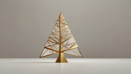 Luxury Gold and White Christmas Greeting Card Background  Elegant Holiday Design