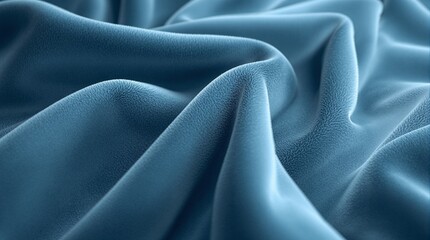 Blue-Grey Velvet Fabric Background Texture