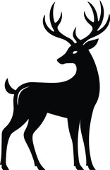 Deer Silhouette Vector Icon