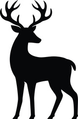 Deer Silhouette Vector Icon