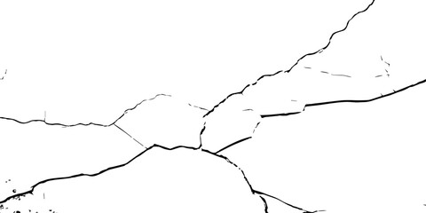 High-contrast cracked texture on a white background, featuring distressed lines and natural fracture patterns. Perfect for backgrounds, overlays, grunge design, and abstract artistic projects.