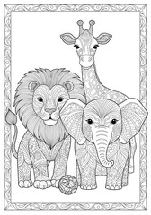 Cute Animal in Nature Coloring Page for Kids
Wildlife Adorable [Subject] cartoon character standing in a forest or mountain landscape. Easy coloring page for children with clear, bold lines.