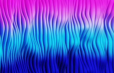 Abstract stripes in form of waves,  wavy wallpaper background 3D rendering