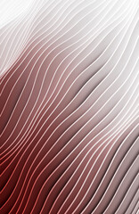 Abstract stripes in form of waves,  wavy wallpaper background 3D rendering