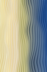 Abstract stripes, wallpaper background 3D rendering