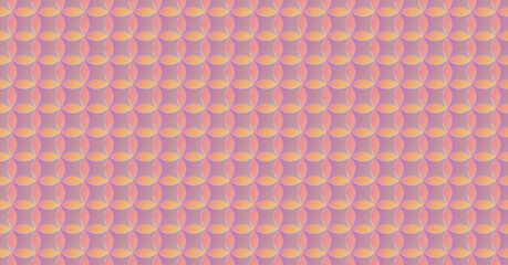 Serene Pastel Pattern of Overlapping Shapes
