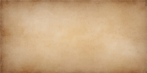 Blank antique parchment with a stained grunge texture and aged brown sepia tones creates a vintage worn paper background design for a retro canvas or ancient page